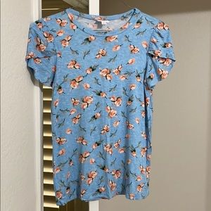 SOLD LuLaRoe Floral Olive Top